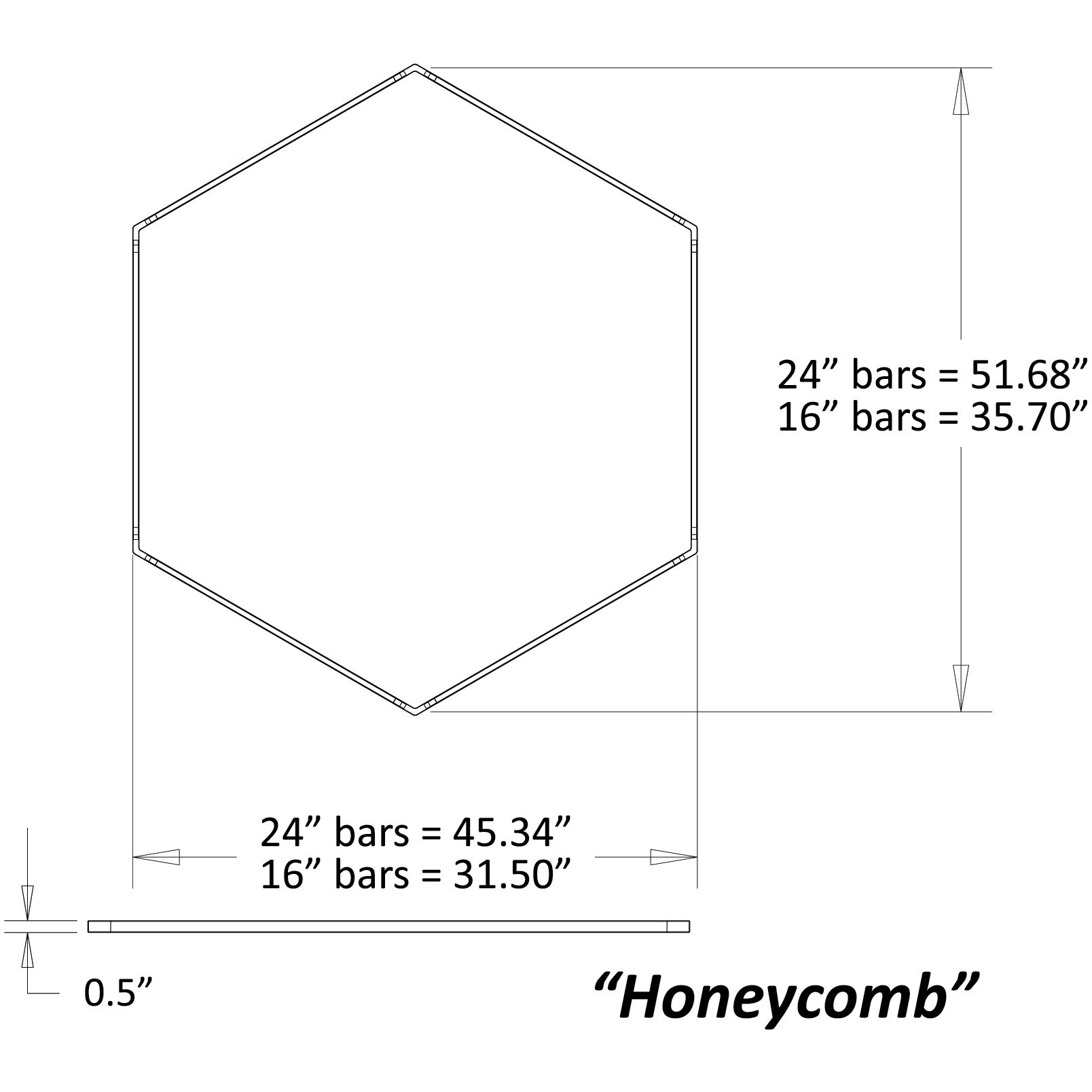 Z-Bar LED 31.5 inch Silver Pendant Ceiling Light, Honeycomb